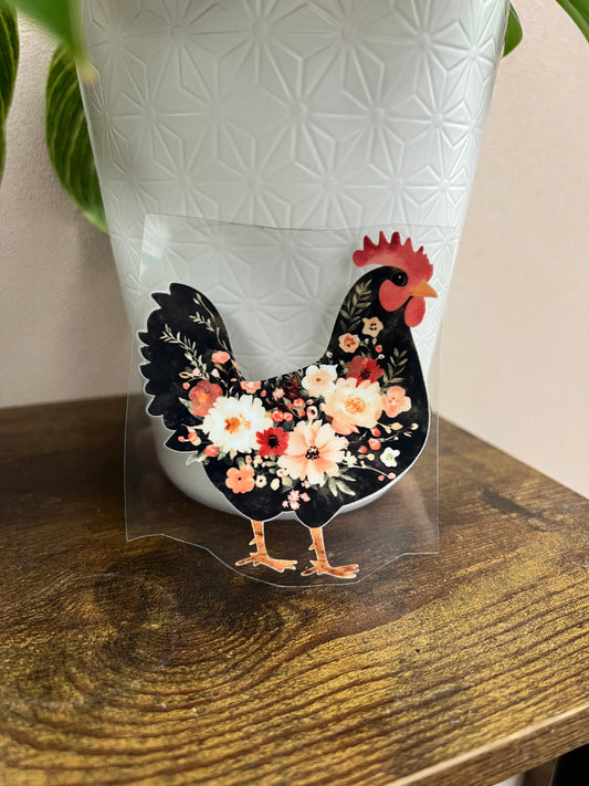 Chicken UVDTF decal