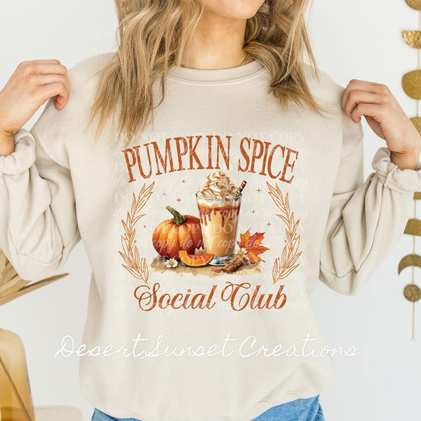 Pumpkin Spice Social Club Top