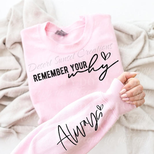 Remember Your Why Sweatshirt