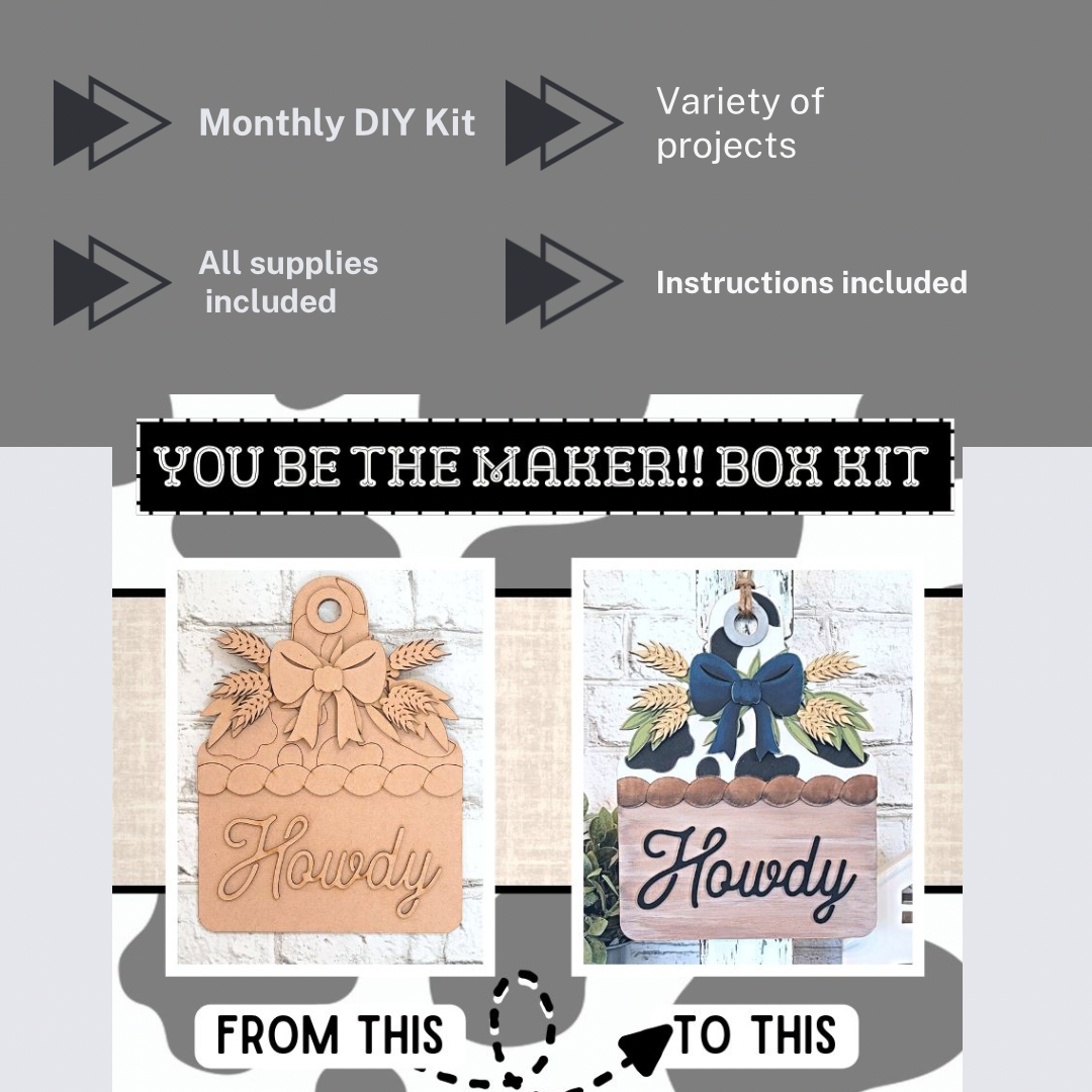 You Be The Maker- DIY Kit- monthly subscription