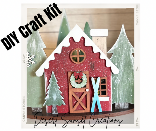 DIY Winter Cabin Mantle Decor Kit- Winter Cabin Collection