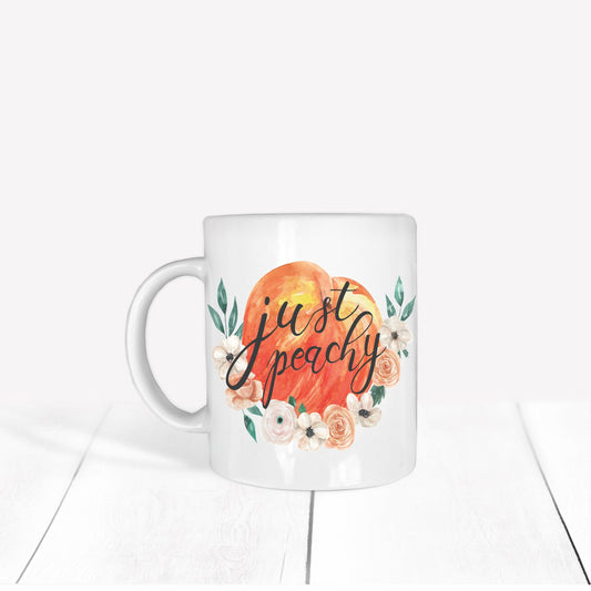 Just Peachy 11 oz mug