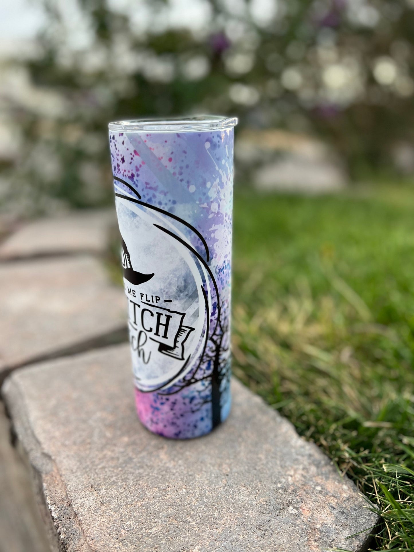 Halloween Witch Sublimated Tumbler | Don’t make me flip my witch switch