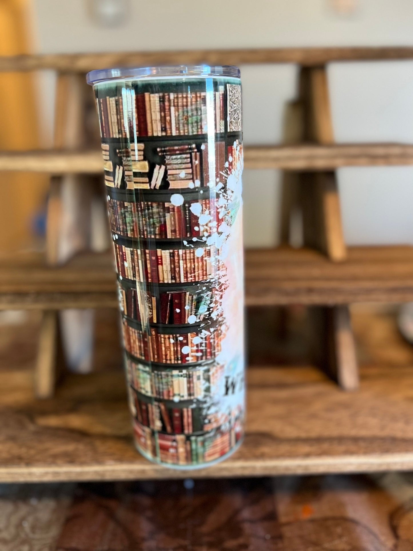 Just A Girl Who Loves Books Sublimated Tumbler, 20 or 30 oz Skinny Tumbler, Obsessed With Books, Reading, Love To Read Cup