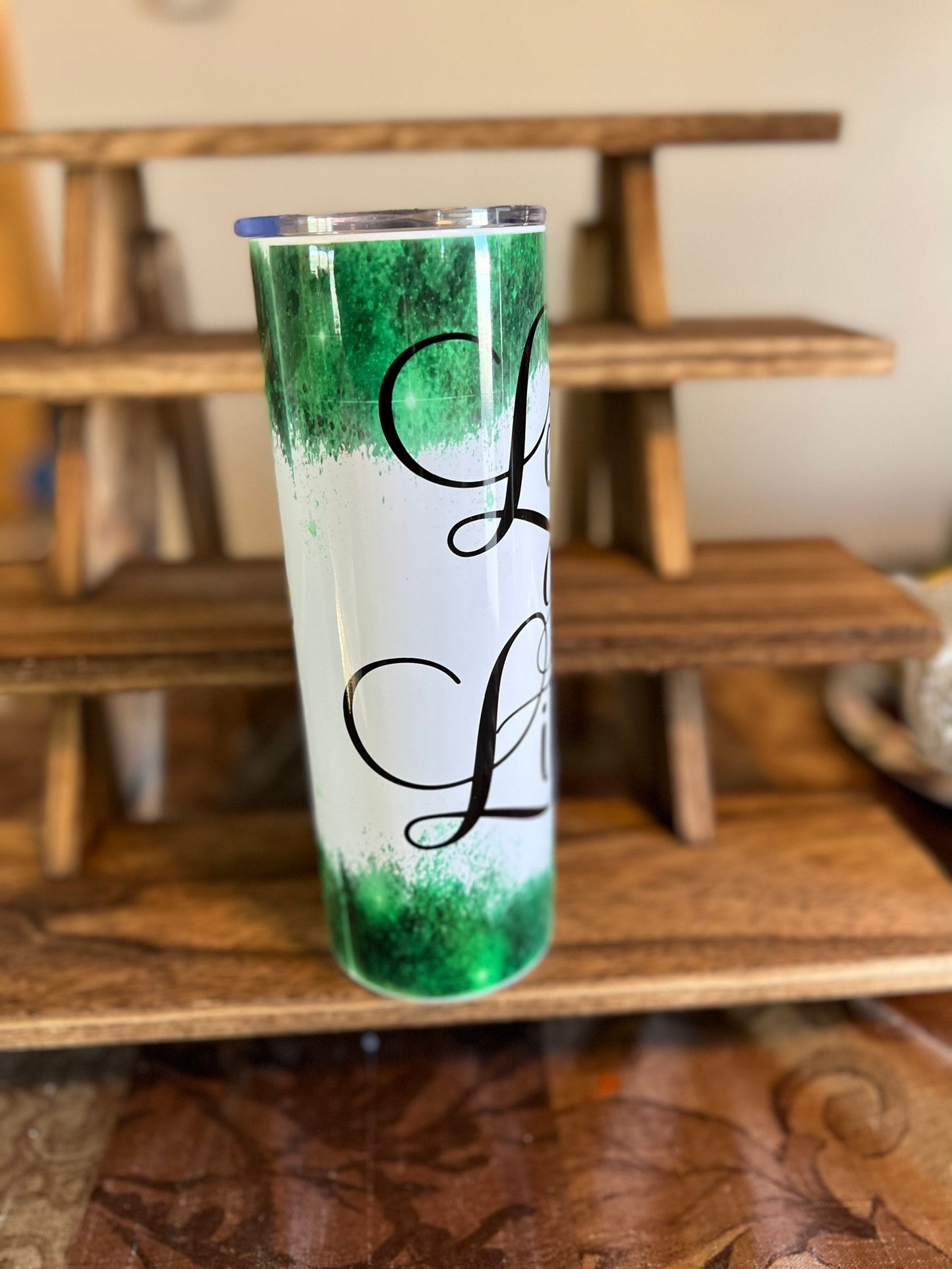 Let’s Get Lit Christmas tumbler | holiday tumbler 20 oz 30 oz skinny tumbler