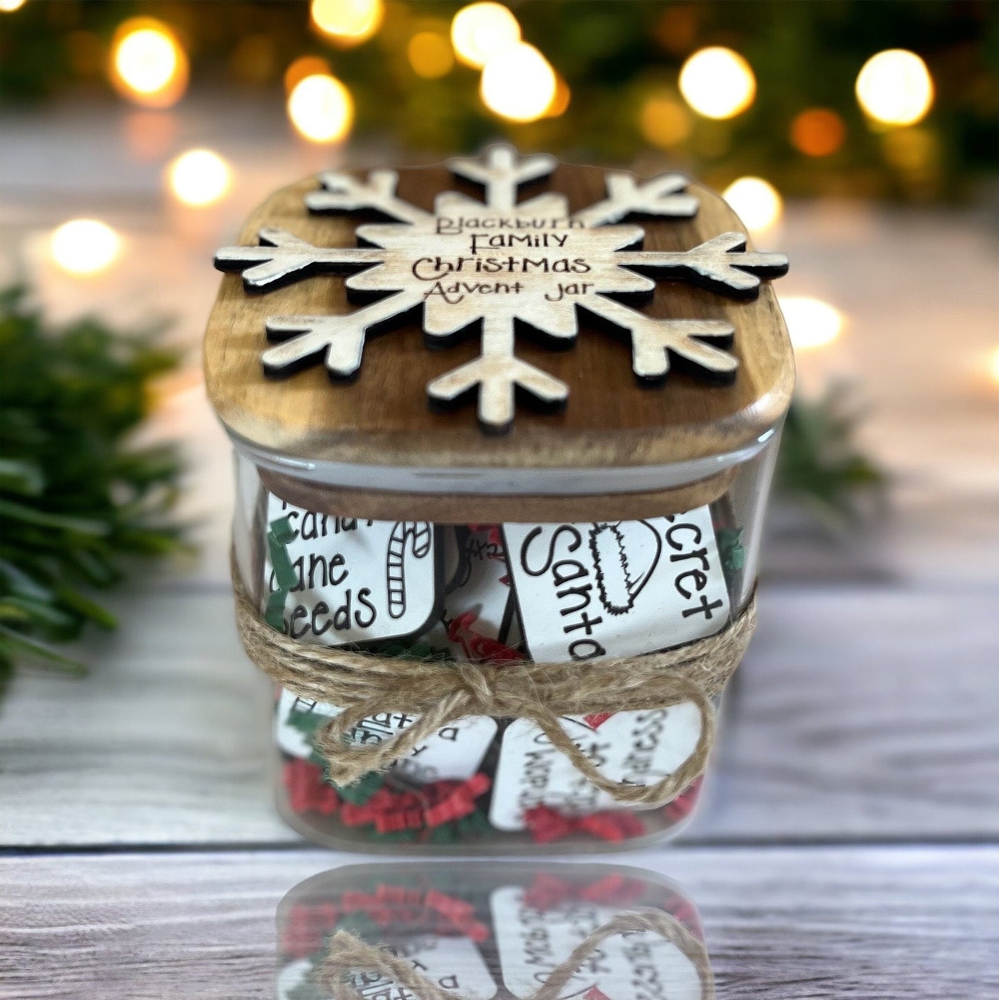 Family Christmas Advent Jar | Christmas Countdown | 24 Activity Tiles